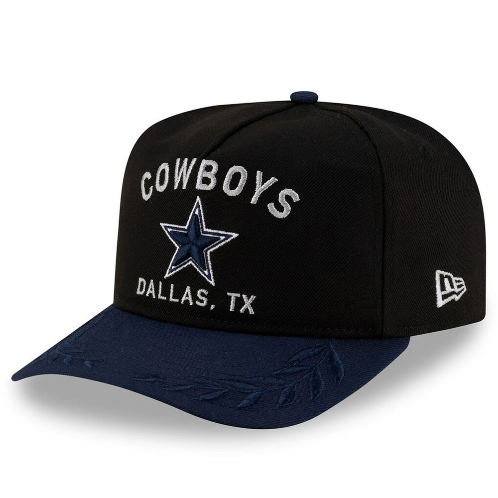 Dallas Cowboys New Era Youth 2025 NFL Draft A-Frame 9FIFTY Snapback Hat - Black/Navy outlet