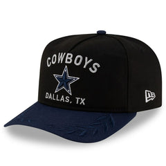 Dallas Cowboys New Era Youth 2025 NFL Draft A-Frame 9FIFTY Snapback Hat - Black/Navy outlet