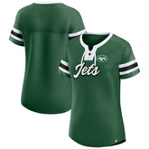 New York Jets Women's Original State Lace-Up T-Shirt - Green cheap