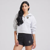 Vegas Golden Knights lululemon Women's Scuba Oversized Half-Zip Hoodie - Heathered Core Ultra Light Grey Hoodies