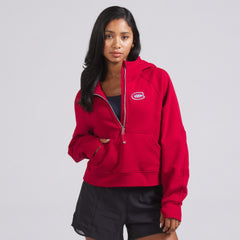 Montreal Canadiens lululemon Women's Scuba Oversized Half-Zip Hoodie - True Red Hoodies