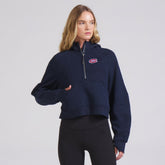 Montreal Canadiens lululemon Women's Scuba Oversized Half-Zip Hoodie - True Navy Hoodies