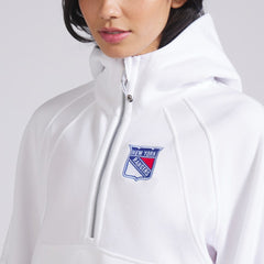 New York Rangers lululemon Women's Scuba Oversized Half-Zip Hoodie - White Hoodies