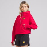 Chicago Blackhawks lululemon Women's Scuba Oversized Half-Zip Hoodie - True Red Hoodies