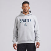 Seattle Kraken lululemon Steady State Pullover Hoodie - Heathered Silver Drop Hoodies