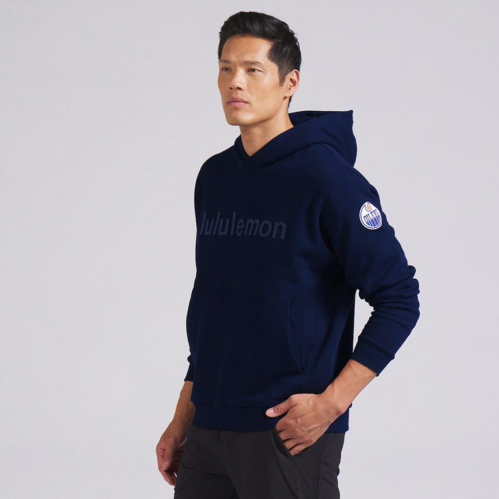 Edmonton Oilers lululemon Steady State Pullover Hoodie - True Navy Hoodies