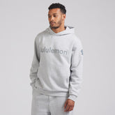 Seattle Kraken lululemon Steady State Pullover Hoodie - Heathered Silver Drop Hoodies