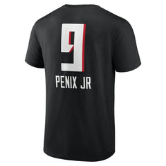 Michael Penix Jr. Atlanta Falcons Name & Number Team Wordmark T-Shirt - Black outlet