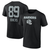 Brock Bowers Las Vegas Raiders Name & Number Team Wordmark T-Shirt - Black discount