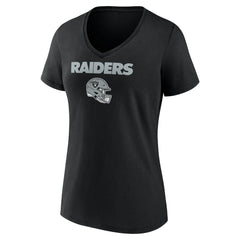 Brock Bowers Las Vegas Raiders Women's Name & Number Team Wordmark V-Neck T-Shirt - Black online