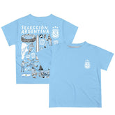 Argentina National Team Vive La Fete Youth Impressions Artwork T-Shirt for sale - Light Blue