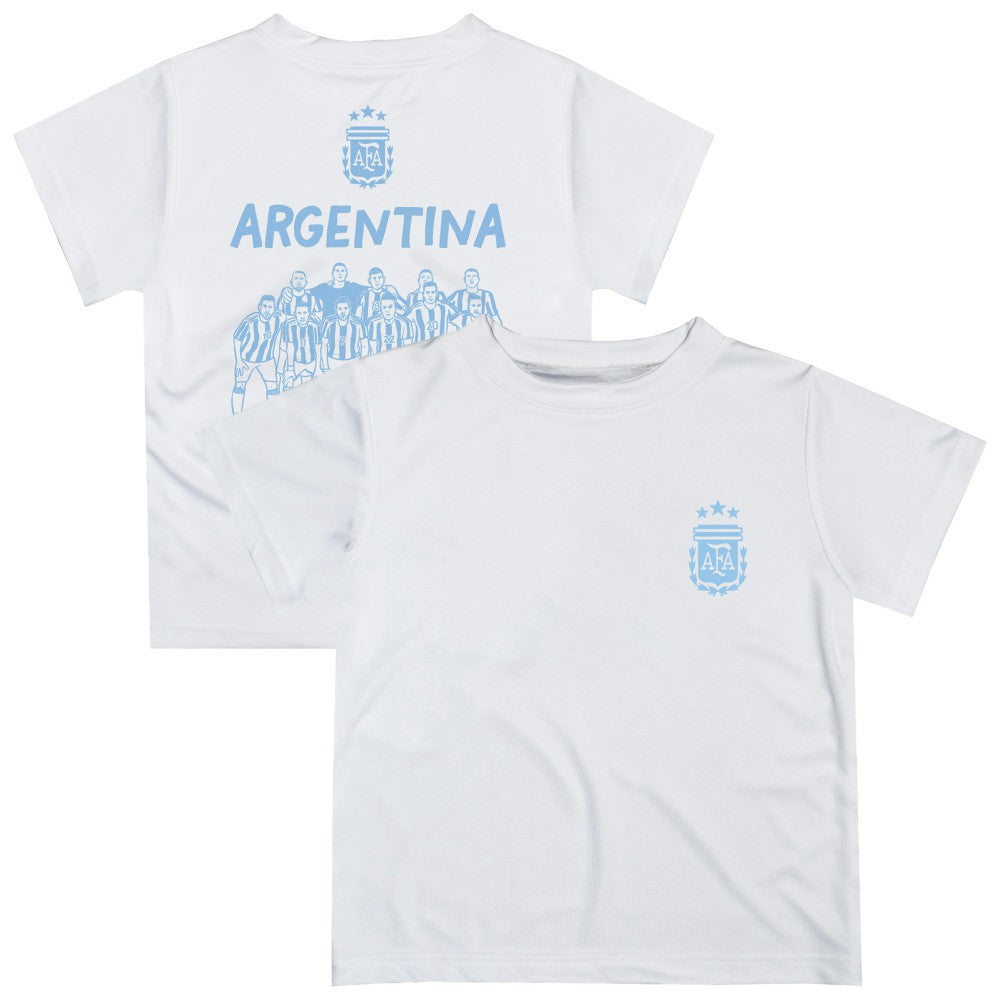 Argentina National Team Vive La Fete Toddler Impressions Artwork Icons T-Shirt for sale - White