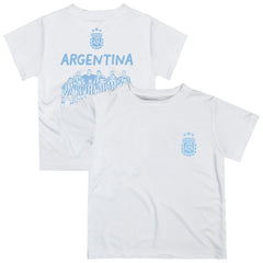 Argentina National Team Vive La Fete Toddler Impressions Artwork Icons T-Shirt for sale - White