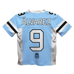 Julián Álvarez Argentina National Team Vive La Fete Football Jersey for sale - Light Blue