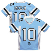 Lionel Messi Argentina National Team Vive La Fete Football Jersey for sale - Light Blue
