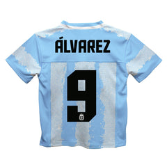 Julián Álvarez Argentina National Team Vive La Fete Football Jersey for sale - Light Blue