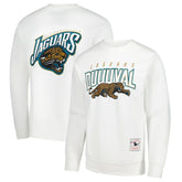 Jacksonville Jaguars Duval Classic Logos Pullover Sweatshirt - White cheap