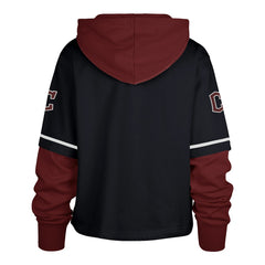 Cleveland Guardians Women's City Connect Shortstop Cropped Pullover Hoodie Navy