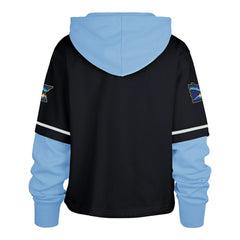 Minnesota Twins Women's City Connect Shortstop Cropped Pullover Hoodie Navy