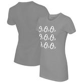 Baltimore Orioles Tiny Turnip Women's Logo Grid T-Shirt Gray