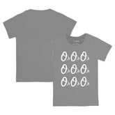 Baltimore Orioles Tiny Turnip Youth Logo Grid T-Shirt Gray