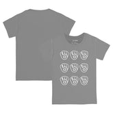 Milwaukee Brewers Tiny Turnip Youth Logo Grid T-Shirt Gray