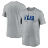 Kansas City Royals Tricode Legend Performance T-Shirt Heather Gray