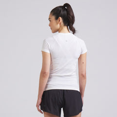 Vancouver Canucks lululemon Women's Swiftly Tech Short-Sleeve Shirt 2.0 - White