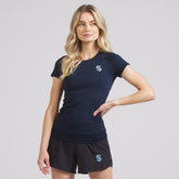 Seattle Kraken lululemon Women's Swiftly Tech Short-Sleeve Shirt 2.0 - True Navy