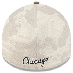 Chicago White Sox 2025 Armed Forces Day 39THIRTY Flex Hat Light Beige/Olive