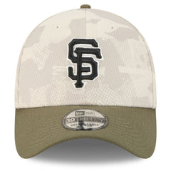 San Francisco Giants 2025 Armed Forces Day 39THIRTY Flex Hat Light Beige/Olive