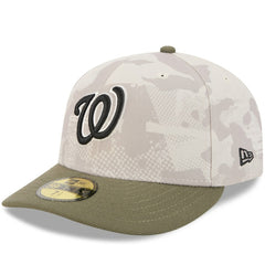 Washington Nationals 2025 Armed Forces Day 59FIFTY Fitted Hat Light Beige/Olive