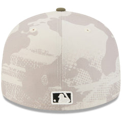 Los Angeles Dodgers 2025 Armed Forces Day 59FIFTY Fitted Hat Light Beige/Olive