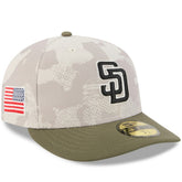 San Diego Padres 2025 Armed Forces Day 59FIFTY Fitted Hat Light Beige/Olive