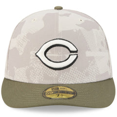 Cincinnati Reds 2025 Armed Forces Day 59FIFTY Fitted Hat Light Beige/Olive