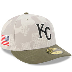 Kansas City Royals 2025 Armed Forces Day 59FIFTY Fitted Hat Light Beige/Olive