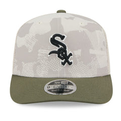 Chicago White Sox 2025 Armed Forces Day 9SEVENTY Stretch-Snap Hat Light Beige/Olive