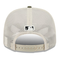 Miami Marlins 2025 Armed Forces Day 9SEVENTY Stretch-Snap Hat Light Beige/Olive