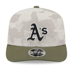 Athletics 2025 Armed Forces Day 9SEVENTY Stretch-Snap Hat Light Beige/Olive