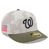 Washington Nationals 2025 Armed Forces Day Low Profile 59FIFTY Fitted Hat Light Beige/Olive