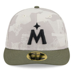 Minnesota Twins 2025 Armed Forces Day Low Profile 59FIFTY Fitted Hat Light Beige/Olive