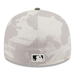 New York Yankees 2025 Armed Forces Day Low Profile 59FIFTY Fitted Hat Light Beige/Olive