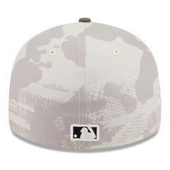 San Diego Padres 2025 Armed Forces Day Low Profile 59FIFTY Fitted Hat Light Beige/Olive