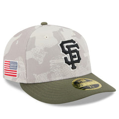 San Francisco Giants 2025 Armed Forces Day Low Profile 59FIFTY Fitted Hat Light Beige/Olive