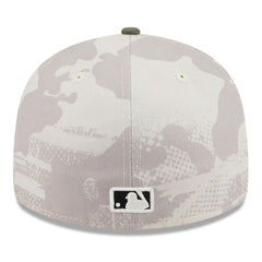 Seattle Mariners 2025 Armed Forces Day Low Profile 59FIFTY Fitted Hat Light Beige/Olive