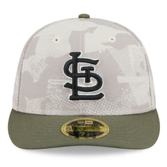 St. Louis Cardinals 2025 Armed Forces Day Low Profile 59FIFTY Fitted Hat Light Beige/Olive