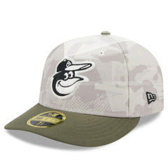 Baltimore Orioles 2025 Armed Forces Day Low Profile 59FIFTY Fitted Hat Light Beige/Olive