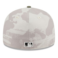 Cleveland Guardians 2025 Armed Forces Day Low Profile 59FIFTY Fitted Hat Light Beige/Olive