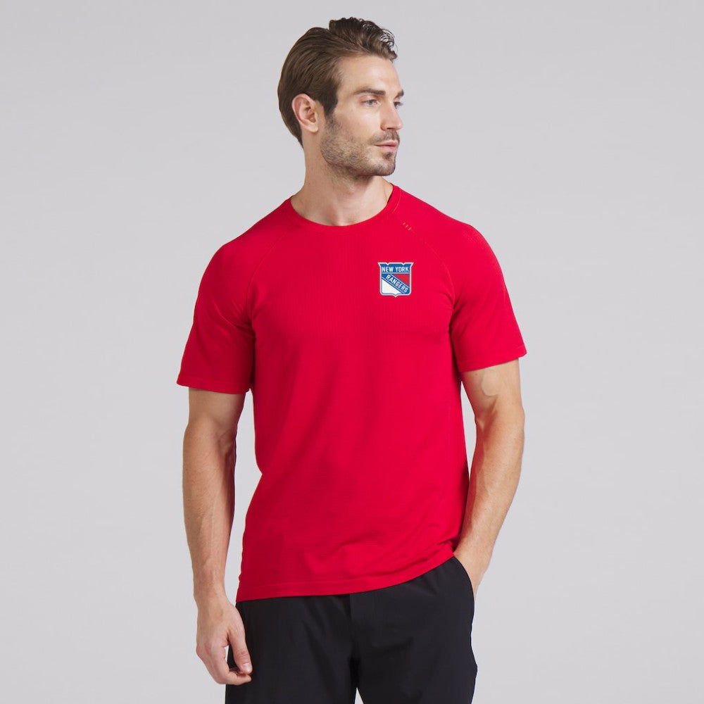 New York Rangers lululemon Metal Vent Tech Short-Sleeve Shirt - True Red