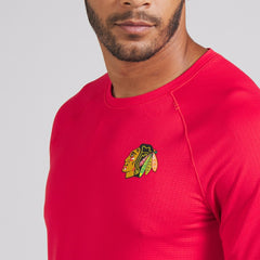 Chicago Blackhawks lululemon Metal Vent Tech Short-Sleeve Shirt - True Red